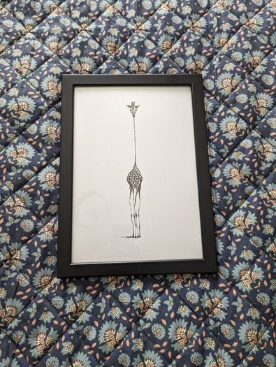5 black frames 21x30cm