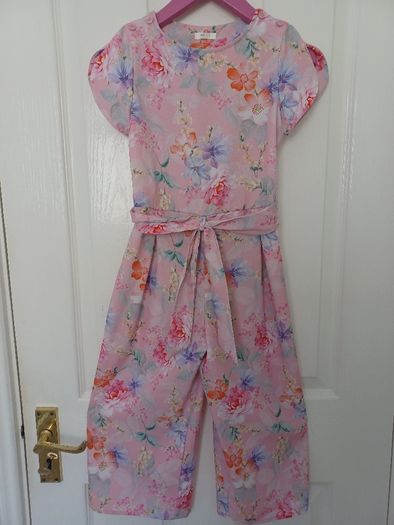 Girls Next Pink Floral Jumpsuit Age 6 Original price 25