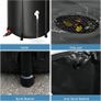 Portable Foldable Water Storage Tank 200L/52Gal, Outdoor Heavy Duty PVC Collapsible Rain Barrel with Brass Spigot, Large Capacity Reusable Water Catcher Container for RV, Camping, Plant Watering Image 3