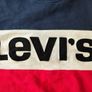 Mens jumper pullover sweater Levis Levi's red blue white Image 2