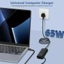 65W USB C Laptop Charger Compatible with Dell Latitude 5420 5440 5430 5520 5530 5540 7420 7440 7390 7400, XPS 13 Chromebook 3100 5190, Inspiron 14 16 7620 2in1 AC Adapter Type C Power Cord Image 6