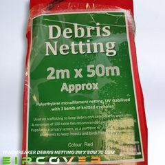 Windbreak Netting  2m x 50m (6'6''x 164') Red