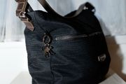 Kipling Black Shoulder Bag with Kipling Monkey