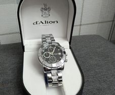 D'ALTON PARIS Chronograph Watch Crystal Set Statement Piece