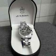 D'ALTON PARIS Chronograph Watch Crystal Set Statement Piece