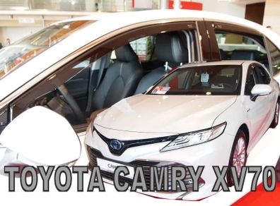 Heko Front And Rear Wind Deflectors For Toyota Camry Saloon, 2017 To 2024