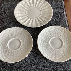 Vintage Belleek Pottery 3-Piece Tea Ware Set