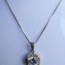 Sterling Silver Cubic Zirconia Pendant And Earring Set 10,61g Image 4