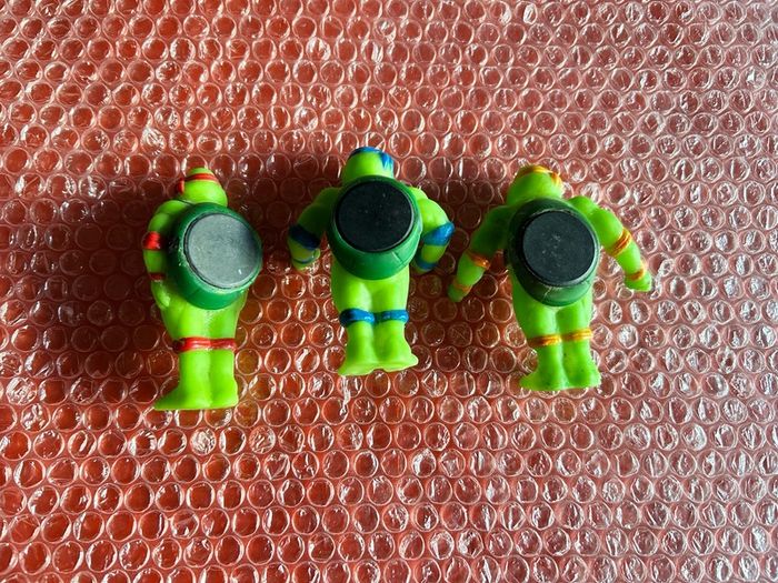 Vintage 1990s Teenage Mutant Ninja Turtles Fridge magnet figures