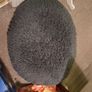 large round fluffy cushion Image 3