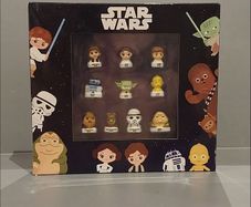 Star Wars Porcelain Mini Figure Set 10 Character Collectible Display Box