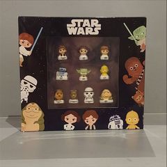 Star Wars Porcelain Mini Figure Set 10 Character Collectible Display Box