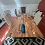 Large IKEA Table, 5 Office Chairs & 2 Industrial Fans Image 2