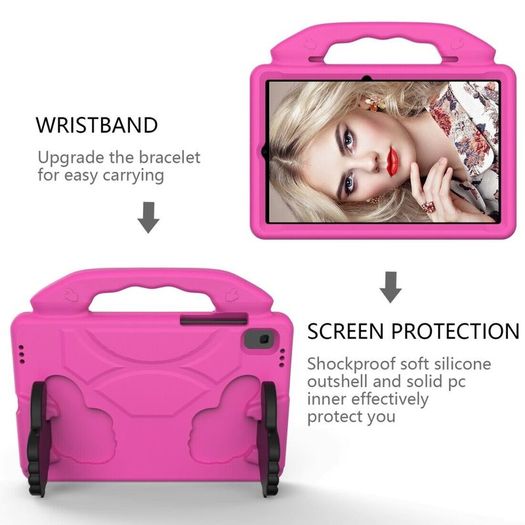 For Samsung Galaxy Tab A7 10.4 2020 Case Kids Shockproof Tablet Smart Cover EVA Pink - FHT03SMTK4