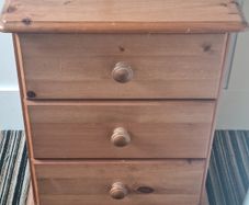 Pine 3 drawer locker