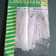 The Linesman Vol. 1 No. 5 1963 Magazine for ESB workers Ireland Irish ephemera
