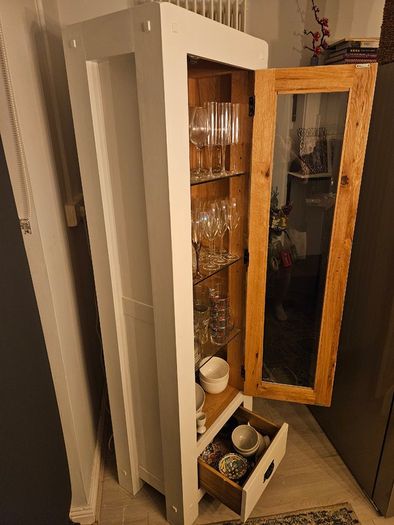 Solid Heavy Wood Display Cabinet