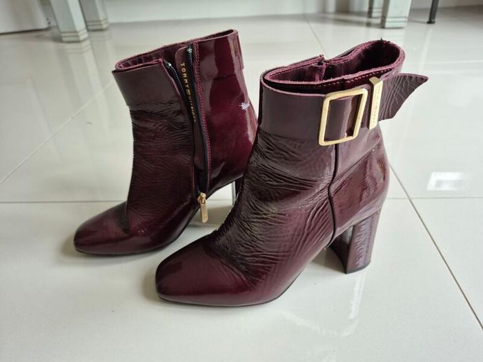 Tommy Hilfiger ancle boots - burgundy