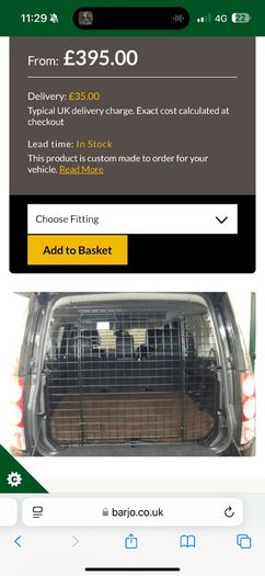 Barjo Land Rover Discovery 3/4 dog guard