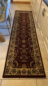 Maroon  rug / runner 80 x 300 cm