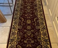 Maroon  rug / runner 80 x 300 cm