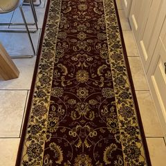 Maroon  rug / runner 80 x 300 cm