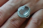 Sterling Silver Ring - Size N/O - Stamped for Silver (S40)