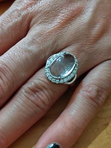 Sterling Silver Ring - Size N/O - Stamped for Silver (S40)