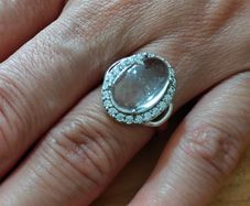 Sterling Silver Ring - Size N/O - Stamped for Silver (S40)