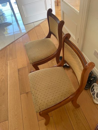 Solid Wood Dining Table with 4 chairs