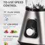 GDOR 1200W Smoothie Blender 2-in-1 with Glass Jug & Travel Cup Image 6