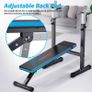 FREE EXPRESS SHIPPING Adjustable Weight Bench with Dip Station Folding Heavy Duty Weight Lifting Bench Home Training Gym Multiuse Workout Bench Image 2