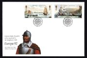 1992 Isle of Man EUROPA Stamps - Voyages of Discovery in America - The 500th Anniversary of the Discovery of America Commemorative Stamp Addressed First Day Cover (FDC)