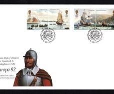 1992 Isle of Man EUROPA Stamps - Voyages of Discovery in America - The 500th Anniversary of the Discovery of America Commemorative Stamp Addressed First Day Cover (FDC)