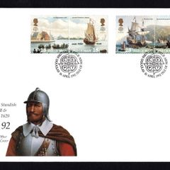 1992 Isle of Man EUROPA Stamps - Voyages of Discovery in America - The 500th Anniversary of the Discovery of America Commemorative Stamp Addressed First Day Cover (FDC)