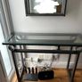 Metal mirror and matching table Image 5