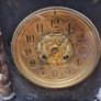Marble and brass mantle clock Image 8