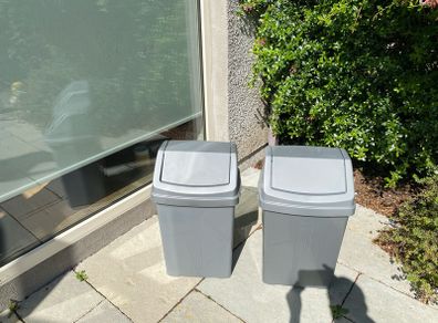 2 No. 50 Litre Swing Bins