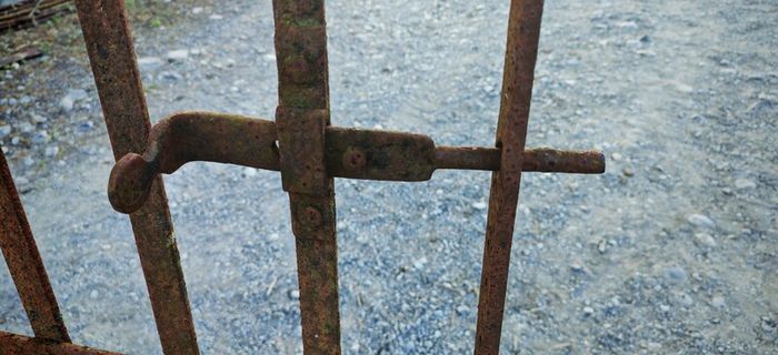 Wrought iron garden gate