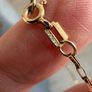 Vintage 9k Gold box necklace Image 6