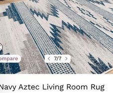 Navy Aztec rug