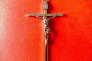 10cm wall crucifix, metal, Free Post