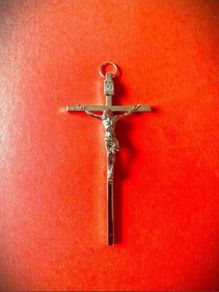 10cm wall crucifix, metal, Free Post