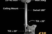 Tv Ceiling Mount Bracket Swivel Tilt 23"-42"