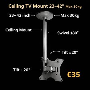 Tv Ceiling Mount Bracket Swivel Tilt 23"-42"
