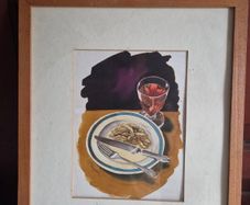 Framed Signed C McLoughlin Still Life Watercolour 1994