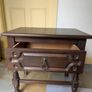 Antique wood bedside locker Image 3