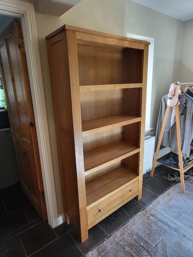 Solid Oak Bookcase /  Bookshelf