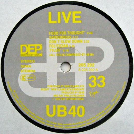 UB40  Live