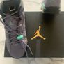 NIKE AIR JORDAN 6 Retro GG Pre Owned Iron Purple Vivid Blue, Rare Size In This Condition 15 Image 2